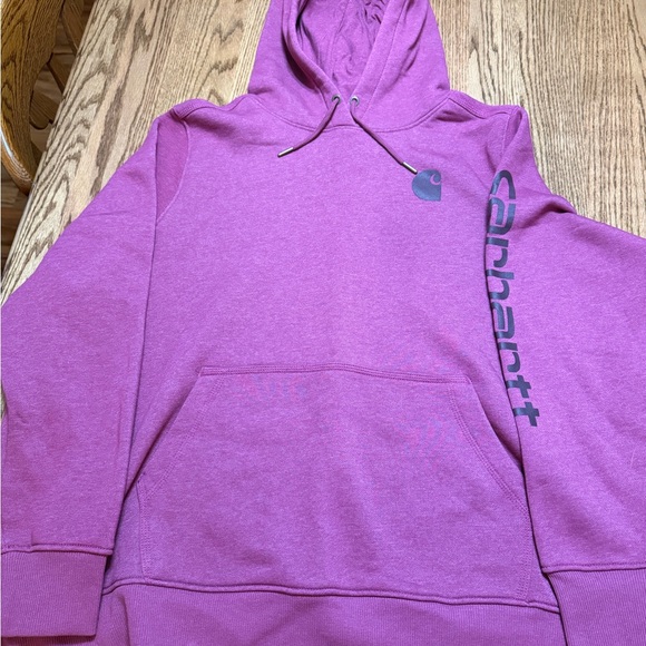 Carhartt Sweaters - Carhartt Maroon Relaxed Fit Hoodie